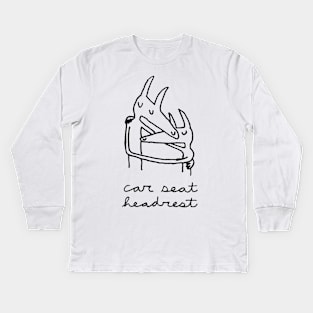 car seat headrest Kids Long Sleeve T-Shirt